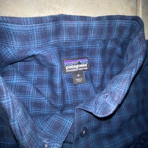 PATAGONIA Mens M Organic-Cotton Plaid Flannel Button-up shirt